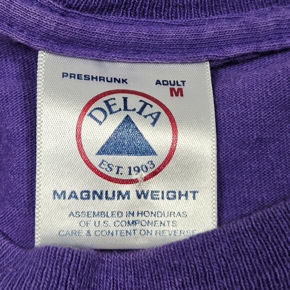 Minnesota Vikings Y2K Tshirt Medium Purple Graphic Tee Vintage Delta Heavyweight - Picture 3 of 6